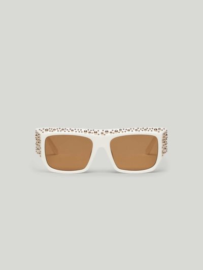 Gafas de Sol Palm Angels Casablanca Sunglasses Mujer Blancas | ES-584290