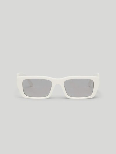 Gafas de Sol Palm Angels Palm Sunglasses Mujer Blancas Plateadas | ES-650489