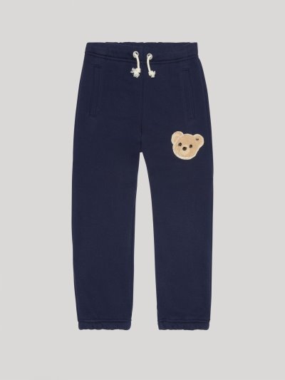 Pantalones Palm Angels Bear Sweatpants Niños Azul Marino Azules Marrones | ES-832405