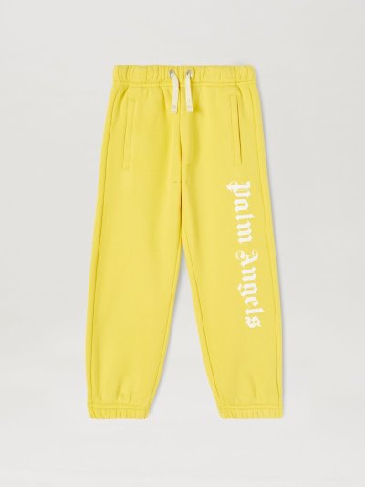 Pantalones Palm Angels Classic Overlogo Sweatpants Niños Amarillo | ES-277085