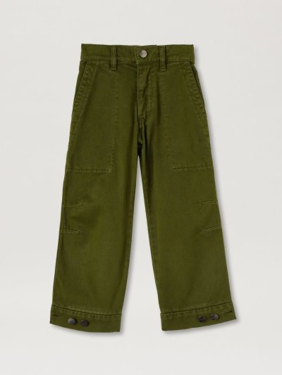 Pantalones Palm Angels Curved Logo Cargo Pants Niños Blancas | ES-111531