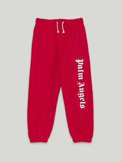 Pantalones Palm Angels Logo Sweatpants Niños Rojas Blancas | ES-280371