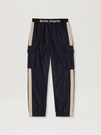 Pantalones Palm Angels Pista Cargo Aftersport Pants Niños Azul Marino Azules Negras | ES-567121