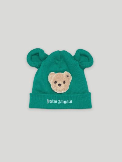 Sombreros Palm Angels Bear Beanie Niños Verde Marrones | ES-106728