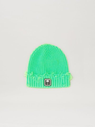 Sombreros Palm Angels Pxp Fisherman Beanie Hombre Verde Blancas | ES-459613