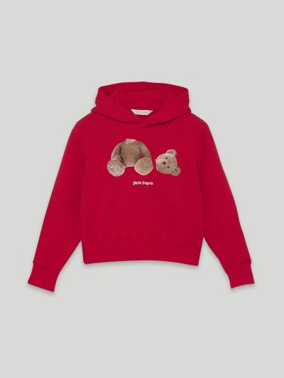 Sudadera Con Capucha Palm Angels Bear Hoodie Niños Rojas Marrones | ES-659741