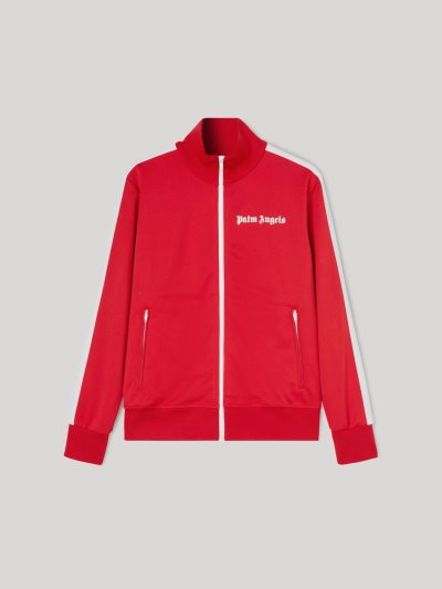 Sudaderas Palm Angels Pista Jackets Hombre Rojas Blancas | ES-768295