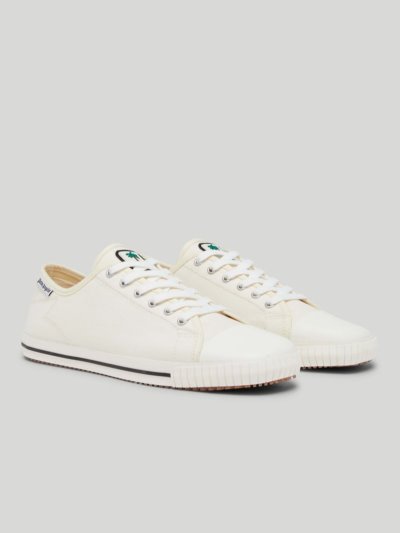 Zapatillas Palm Angels Bajas Square Vulcanized Sneakers Hombre Blancas Negras | ES-148708