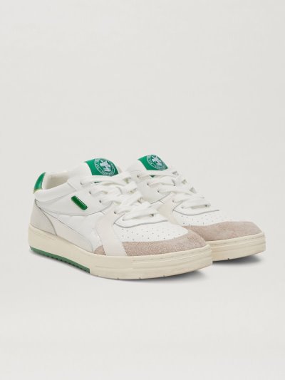 Zapatillas Palm Angels Bajas University Sneakers Hombre Blancas Verde | ES-325555